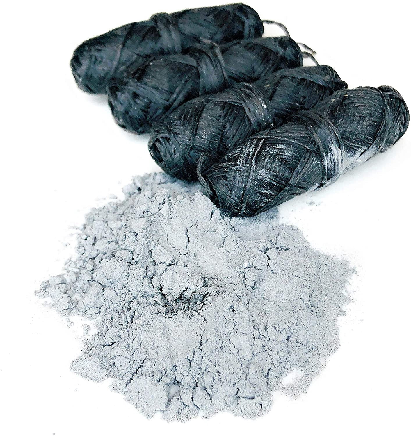 Vegan Biodegradable Bamboo Charcoal Dental Floss Refill | Natural Candelilla Wax 30M x4 Peppermint Essential Oil Eco Friendly Zero Waste Oral Care 4 Pack