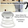 Replacement Gasket Seal for Coffee Espresso Moka Stove Pot Top Silicone