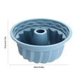 thumbnail image 3 of Silicone Savarin Cake Molds | Non-Stick Round Baking Pan | Steam & Bake Safe | Blue | Easy Clean & Release | Kitchen Baking Tool, 3 of 6