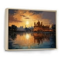 thumbnail image 2 of Designart "The Golden Temple of Hinduism II" Spiritual Floater Framed Canvas Print, 2 of 7