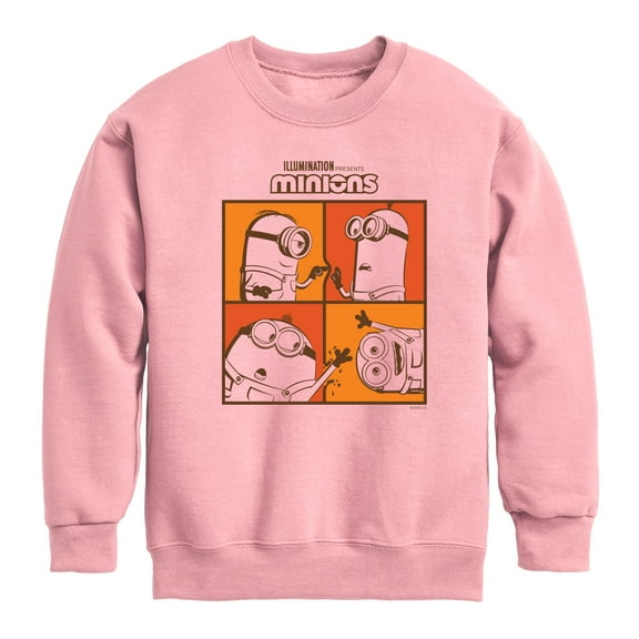 Despicable Me Minions - Minions Grid - Toddler & Youth Crewneck Fleece Sweatshirt