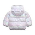 thumbnail image 4 of Spring Savings Clearance Lindreshi Winter Coats for Toddler Girls and Boys Toddler Kids Baby Boys Girls Fashion Cute Solid Color Colorful Windproof Padded Clothes Jacket Hooded Coat, 4 of 5