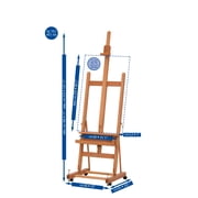 Mabef Deluxe Studio Easel, Italian Craftsmanship Beechwood, H Frame