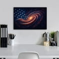thumbnail image 5 of American Flag Poster Wall Art Décor Canvas Prints Fantasy Space Posters for Bedroom Office Room Wall Decoration - 8x12 inches Unframed, 5 of 6