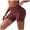 Wine, variant on idosla No Front Seam Biker Shorts for Women High Waisted Workout Gym Yoga Spandex Shorts Tummy Control (Grey, M)
