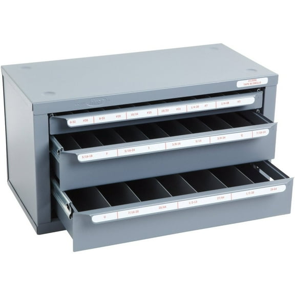 HUOT #13590 6-32 TO 1/2-20 TAP AND DRILL DISPENSER ORGANIZER CABINET