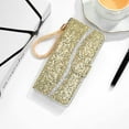 thumbnail image 6 of Allytech for iPhone 14 Plus Case (6.7 inch) 2022, Luxury Bling Glitter Sparkly PU Leather Shockproof TPU Anti-Scratch Flip Card Slots Wallet Stand Case with Hand Strap, Gold, 6 of 6