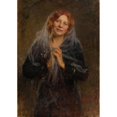 thumbnail image 2 of Arthur Von Ferraris 18x24 Black Ornate Framed Double Matted Museum Art Print Titled: Portrait of a Lady with a Veil (The Wife of the Artist) (1930), 2 of 5