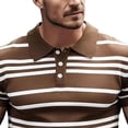 thumbnail image 4 of VgaVtl Big and Tall Mens Polo Shirts Summer Short Sleeve T Shirt Men Casual Collared Vacation Knit Striped, 4 of 4