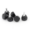 thumbnail image 1 of Unique Bargains 6Pcs Plastic Head M4x10 Male Threaded Knurled Grip Knobs Thumb Screw, 1 of 1