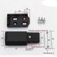 thumbnail image 2 of Heavy Duty Push To Open Cabinet Hardware 4pc Magnetic Push Latch Lock For Door Touch Latches Rv Closet Metal Black, 2 of 5