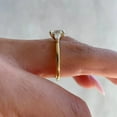 thumbnail image 3 of 1.5 Carat Oval Moissanite Three Stone Floral Cluster Art Deco Engagement Ring, 3 of 5
