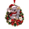 thumbnail image 2 of Cififendec Christmas Money Holder 6.38"×5.91", Santa Hat Koala Holding Clear Wish Tube, Xmas Tree Ornament for Mantel Window Decor, 2 of 6