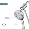 thumbnail image 2 of MOEN Verso with Magnetix 8-Spray Patterns with 2.5 GPM 5 in. Wall Mount Handheld Shower Head with Infiniti Dial in Chrome, Grey, 2 of 6
