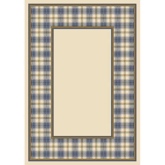 Milliken Design Center Area Rug MCINTYRE OPAL Mcintyre Opal Plaid Print 2' 4" x 15' 6" Runner