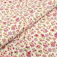 thumbnail image 2 of Singer Print Fabric, 100% Premium Cotton, Sewing Quilting, 44 inch, Small Pink Flowers On White 3 Yard Cut, 2 of 6
