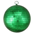 thumbnail image 2 of Northlight 8" Mirrored Glass Disco Ball Christmas Ornament - Green, 2 of 2