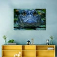 thumbnail image 4 of Shadudu Large Canvas Wall Art Decor - American Alligator Theme - 24x36 Inches - Waterproof Canvas - Home and Commercial Use 36x24in, 4 of 7