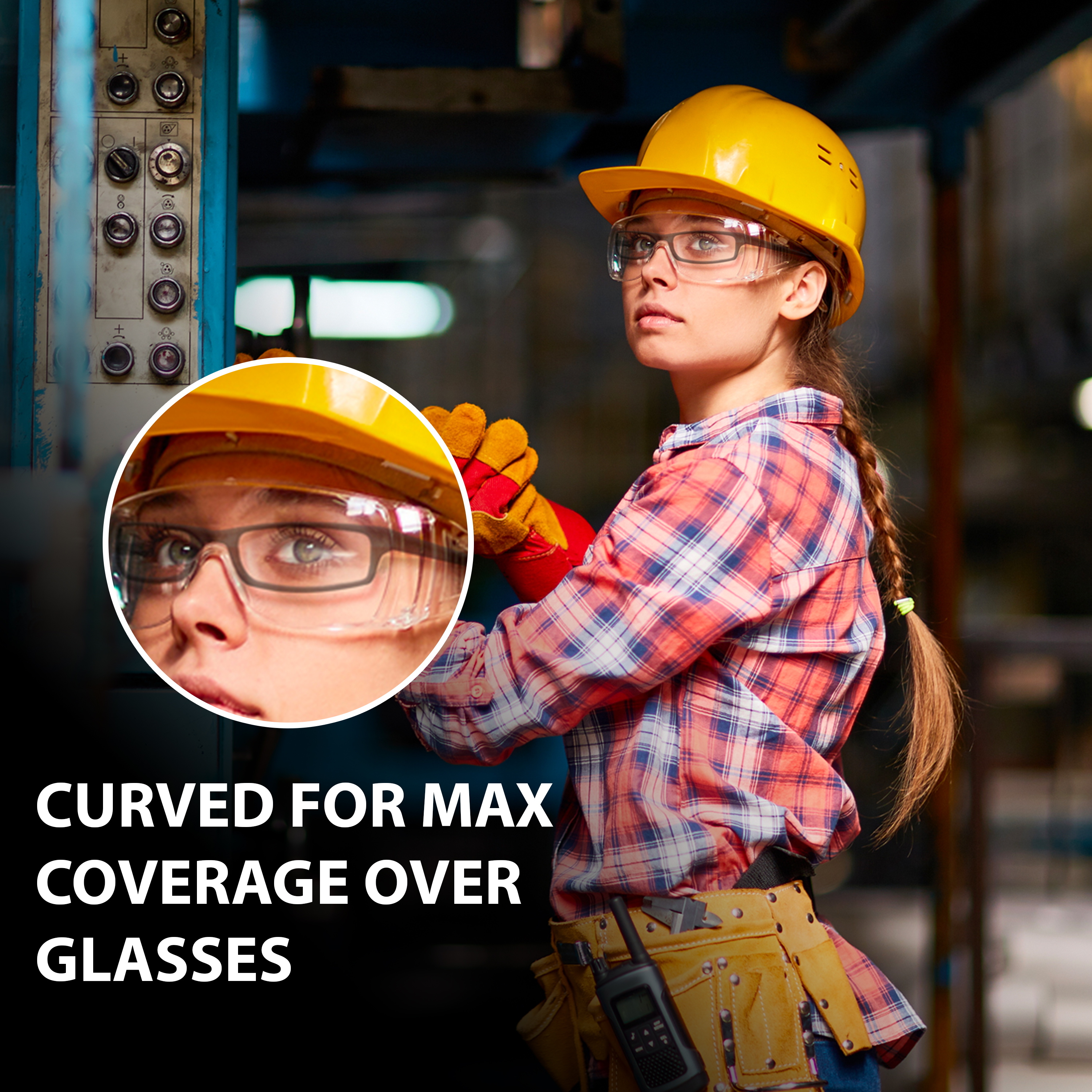 Safe Handler Clear Over-Glasses Safety Goggles photo 7