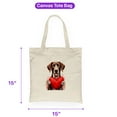 thumbnail image 5 of Happy Valentine's Day German Shorthaired Pointer Brings Love Heart Canvas Tote Bag GSP Lover Dog Gift Reusable Shopping Grocery Bag - 02028, 5 of 5