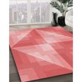 thumbnail image 3 of Ahgly Company Machine Washable Indoor Rectangle Transitional Light Salmon Pink Area Rugs, 8' x 10', 3 of 7