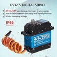 thumbnail image 3 of Tmvgtek Para 1/10 1/8 Rc Crawler Car Boat Robot Impermeable 35Kg Digital Servo Kits, 3 of 8