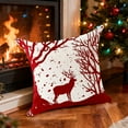 thumbnail image 5 of Wooowa Christmas Themed Pillow Covers (Assorted Patterns), 17.7x17.7Inch Festive Decor for Sofas, Bedrooms & Holiday Gatherings (Pillow Insert Not Included), 5 of 6
