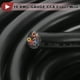 thumbnail image 5 of Cables eléctricos únicos para automóviles, cable de alimentación de 164 pies, negro TC, 1 pieza, 16AWG, 8 conductores, completamente aislado y con chaqueta de tacto suave, universal, 5 of 7
