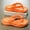 Tangerine, variant on Men'S SMILE Letter Fluorescent Thick-Sole Flip-Flops, Summer Outdoor Non-Slip Thong Sandals, Trendy Casual Beach Shoes