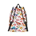 thumbnail image 3 of Balery Flowers Birds And Butterflies Vintage Canvas Backpack for Men and Women - Large Capacity, Durable Travel Laptop Bag for School, Work, Hiking, and Outdoor Activities, 3 of 7