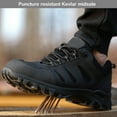 thumbnail image 5 of Safety Shoes Men's Work Shoes Lightweight Breathable Steel Toe Shoes Waterproof Sneaker Anti-Smashing 6.5-11, 5 of 9