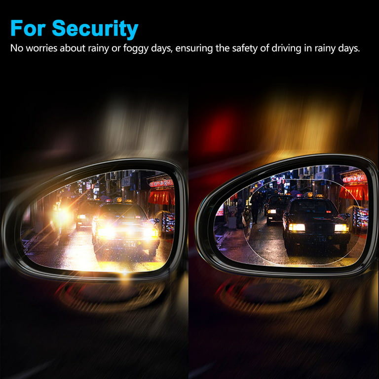 4pcs Car Rearview Mirror Film, Car Side View Mirror HD Nano Film, Anti Fog  Glare Rainproof Mirror Window Film for Car Side Mirrors Windows, Protective  Film Sticker Drive Safely for Cars 