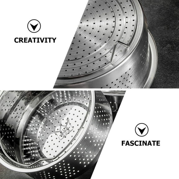 Yuangui Portable Stainless Steel Vegetable Steamer & Rice Cooker Insert