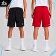 thumbnail image 2 of RBX Boys Athletic Shorts - 2 Pack Performance Mesh Jersey Gym Shorts with Elastic Waistband (8-16), 2 of 7