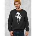 thumbnail image 2 of Ghost Face Scary Halloween Costume Shirt Funny Movie Unisex Sweatshirt, 3XL, Black, 2 of 6