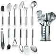 thumbnail image 1 of ReaNea Ustensiles de Cuisine Ensemble 13 Pièces Ustensiles de Cuisine en Acier Inoxydable Ensemble avec Porte-Ustensiles, Ustensiles de Cuisine Ensemble avec Caddy, 1 of 6