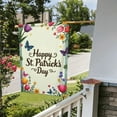 thumbnail image 5 of Happy St. Patrick's Day Garden Flag， 12x18 Inch DoubleSided Spring Floral Butterfly Tulip Yard Flag， Outdoor House Lawn Decor, 5 of 6
