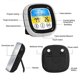 thumbnail image 2 of Pure white waterproof curved needle, barbecue thermometer timer touch screen barbecue thermometer kitchen color screen food food meat alarm, 2 of 3