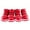 Red, variant on 4 Pcs/Sets Winter Dog Shoes For Small Dogs Warm Fleece Puppy Pet Shoes Waterproof Dog Snow Boots Chihuahua Yorkie Teddy Shoes