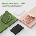 thumbnail image 4 of B023 Dual-Fold Bluetooth 5.0 Keyboard, Ultra-Portable 197g Foldable Design with Silent Keys, Connect 3 Devices Simultaneously, Compatible with iOS/Android/Windows, Includes Phone Stand & Type-C, 4 of 6