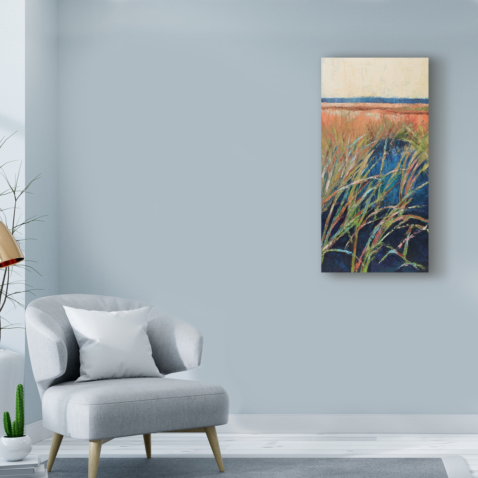 Trademark Fine Art 'Pastel Wetlands I' Canvas Art by Suzanne Wilkins
