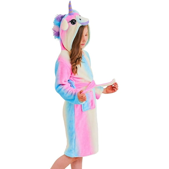 Unicorn Doux à Capuche Peignoir de Nuit - Cadeaux de Licorne pour les Filles