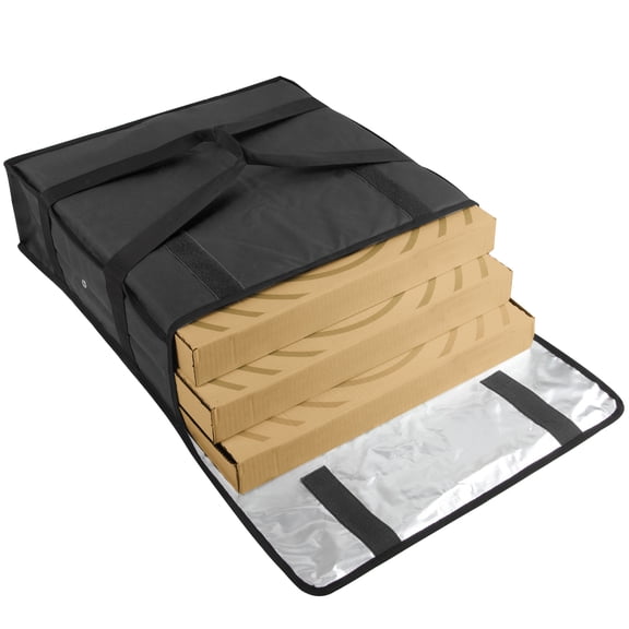Trailmaker Pizza Bags for Delivery, Insulated Pizza Delivery Bag for Delivery Drivers, 20" x 20" x 6" Pizza Warmer Bags for Carry Hot, Commercial Food Warmers for Catering, Pizza Carrier, Black