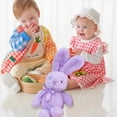thumbnail image 2 of Easter Bunny Toy Soft White Rabbit Stuffed Animal Cute Mini Doll for Girls Kids Birthday Party, 2 of 4