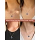 thumbnail image 3 of Collar de ojo malvado de oro rosa de Silvora, collar de cadena de plata esterlina 925, collar con colgante de ojo azul, joyería de protección de la suerte, regalo para mujeres y niñas, 3 of 8