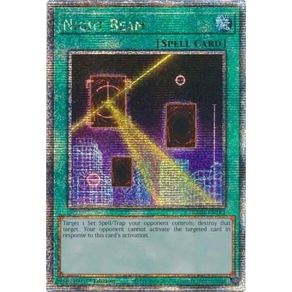 YuGiOh Quarter Century Stampede Quarter Century Secret Rare Night Beam RA04-EN182