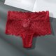 thumbnail image 2 of Braguitas sexy de encaje con cintura alta y abertura para mujer - Braguitas transpirables de cintura media, 95 % tejido elástico de nailon, lencería seductora para dormir, 2 of 3