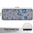 thumbnail image 5 of Kitchen Rugs Sets Of 2,Blue Paisley and Floral Pattern Anti Fatigue Kitchen Mat Rugs Non Slip Washable,Decorative Kitchen Floor Mats for Kitchen,Sink,Laundry,17"x47"+17"x47", 5 of 5