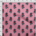 thumbnail image 3 of oneOone Polyester Lycra Fabric Leaves & Floral Block Print Sewing Fabric BTY 56 Inch Wide, 3 of 4