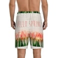 thumbnail image 3 of Daiia Hello Spring Mens Woven Stretch Pajama Short,Short Pajama Pants-Small, 3 of 9